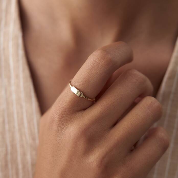 Mini Plaka Yüzük - 1