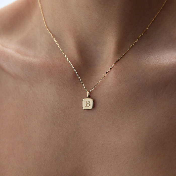 Mini Renctan Plake Kolye - Koçak