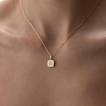 Mini Renctan Plake Kolye - Koçak