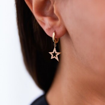 Mini Stone Yıldız Küpe - Durin