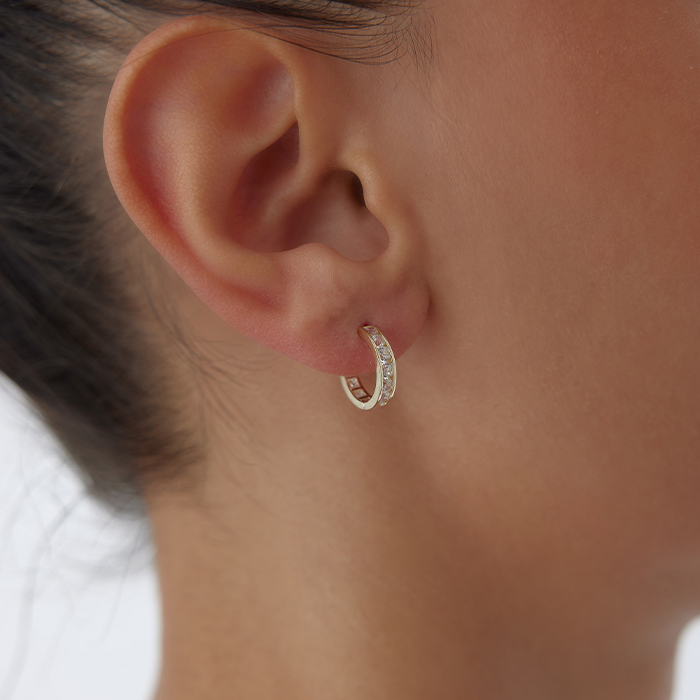 Mini Tamtur Taşlı Küpe - Milades (1)