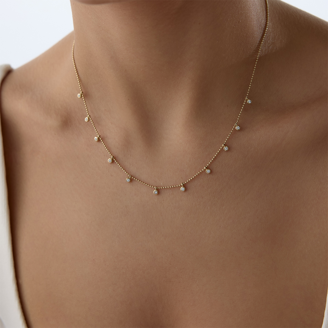 Mini Taşlı Kolye - 2