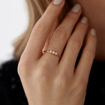 Mini Üç İnci Yüzük - Cemart (1)