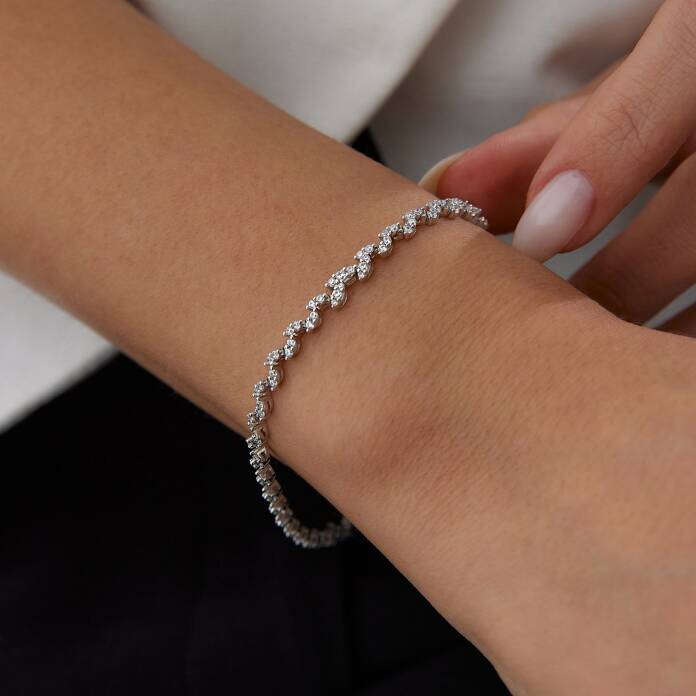 Mini Yaprak Taşlı Bileklik - 2