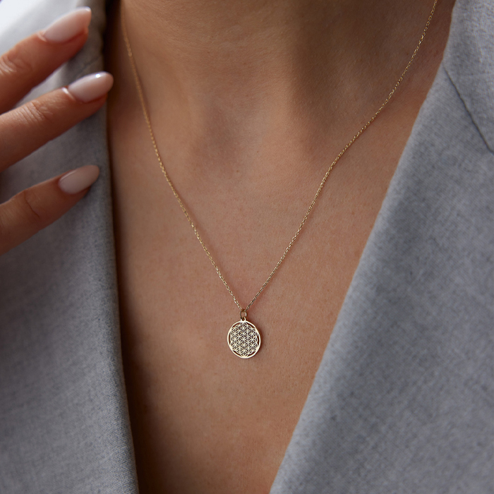 Mini Yaşam Çiçeği Kolye - Rayna (1)