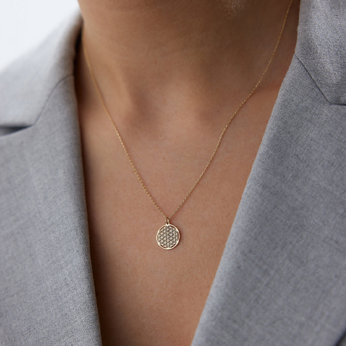 Mini Yaşam Çiçeği Kolye - Rayna