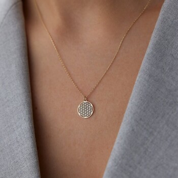 Mini Yaşam Çiçeği Kolye - Rayna