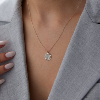 Mini Yaşam Çiçeği Kolye - 3