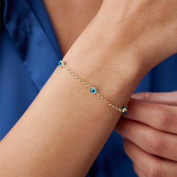 Mini Yedi Gözlü Bileklik - Özçelik