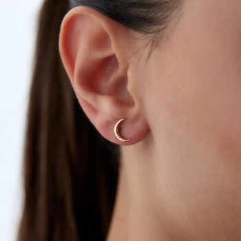 Minimal Ay Küpe - Rayna