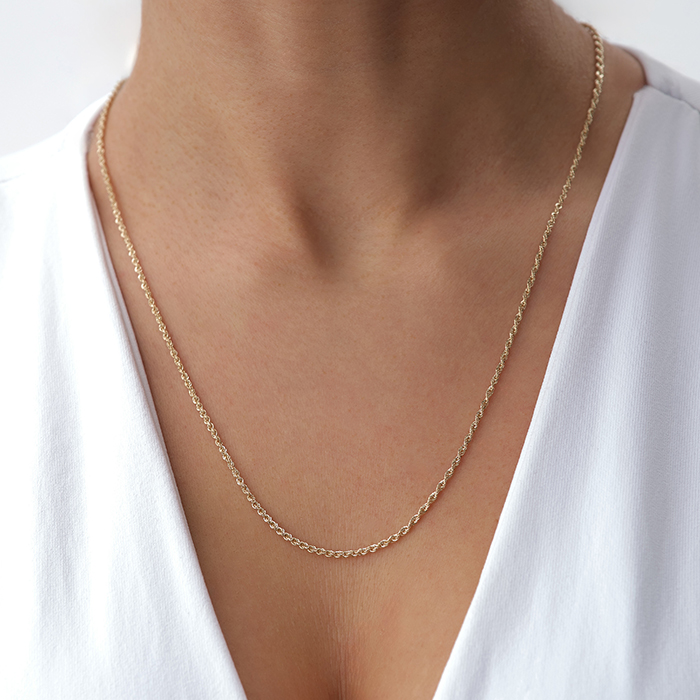 Minimal Halat Model Zincir Altın Kolye - Ahmet Özcan