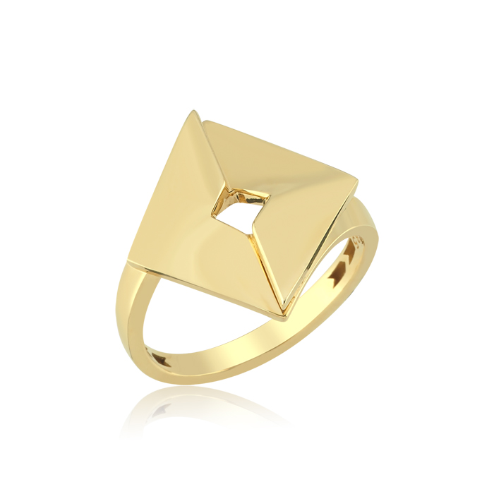 Minimal Kare Form Yüzük - Tuana