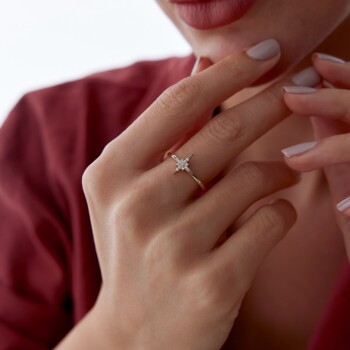Minimal Kutup Yıldızı Yüzük - Rayna
