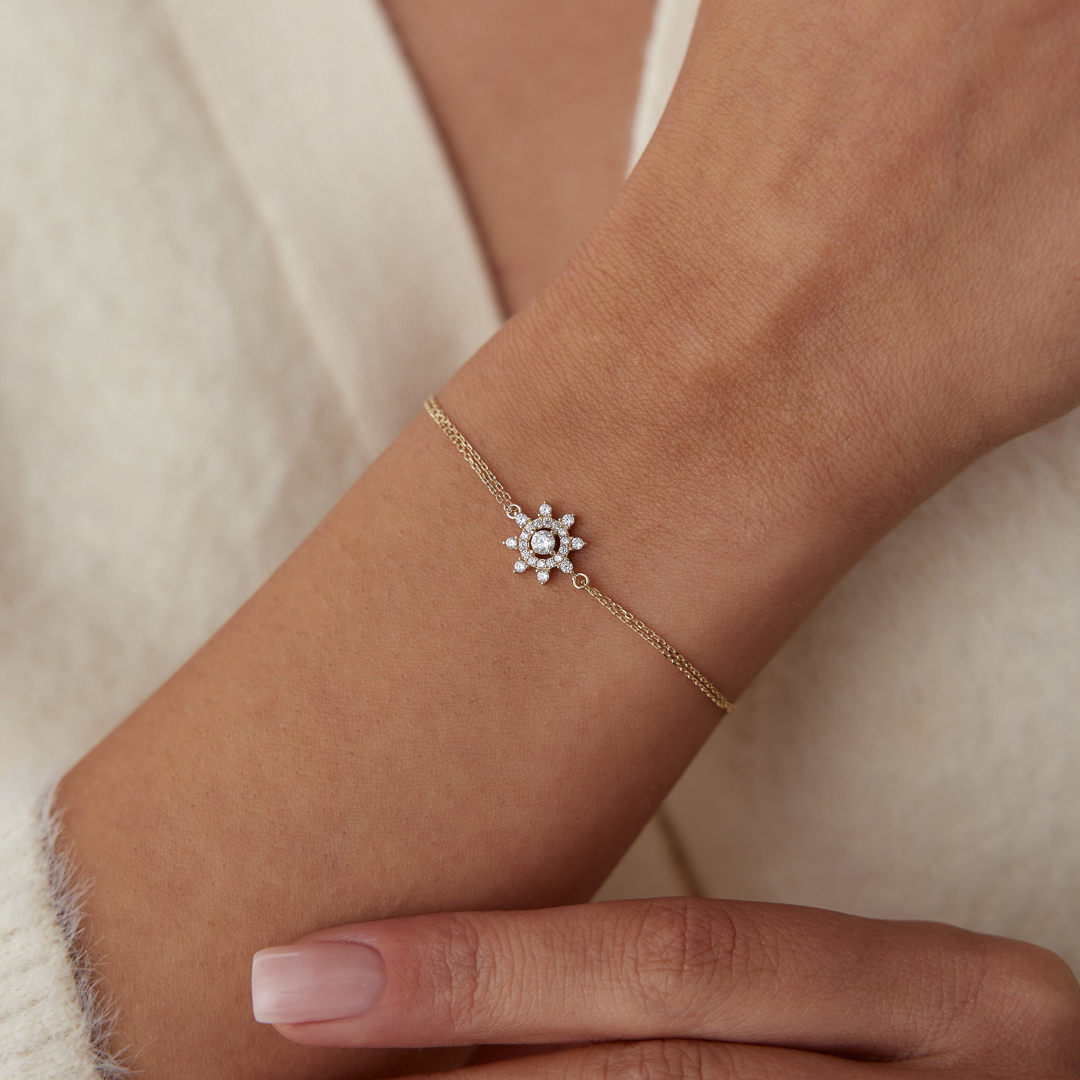 Minimal Taşlı Güneş Bileklik - 1