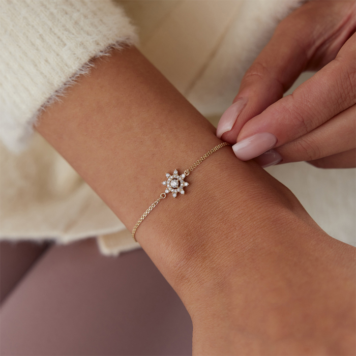 Minimal Taşlı Güneş Bileklik - 2