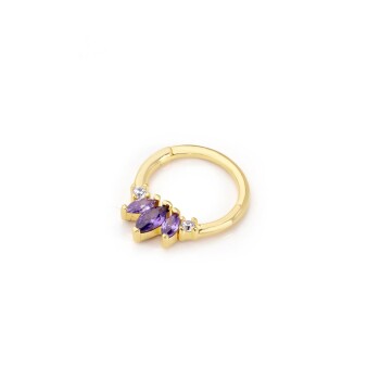Mor Markizli Helix Piercing - Alen
