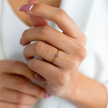 Nazar Detaylı Yüzük - Şener