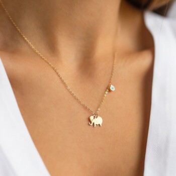 Nazarlı Fil Kolye - Rayna