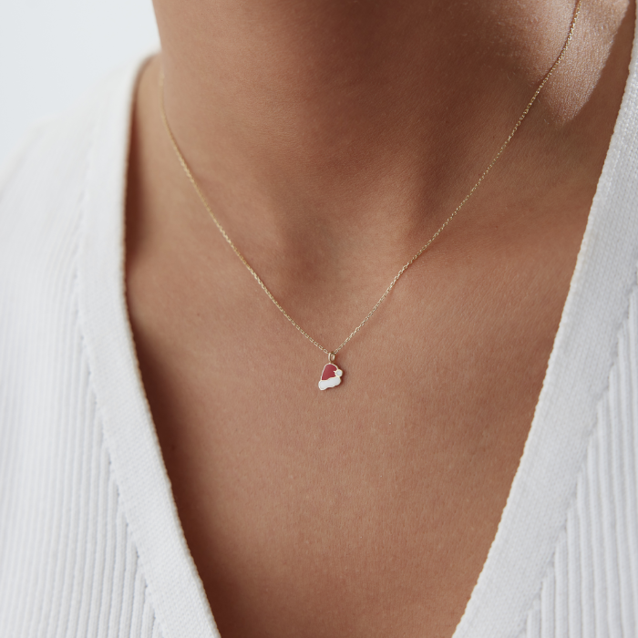 Noel Şapkası Kolye - Alen (1)