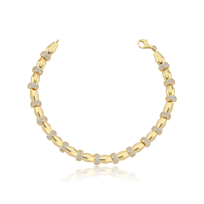 Nova Taşlı Altın Bileklik - Rayna