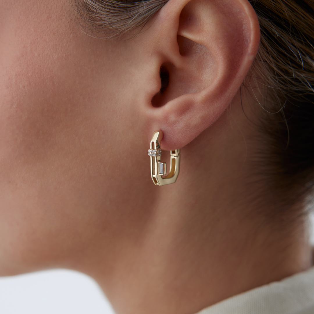 Oblong Ataç Küpe - 1