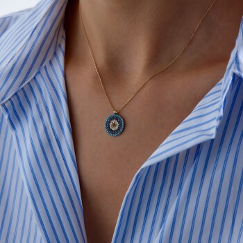 Ocean's Hue Göz Kolye - Özçelik (1)