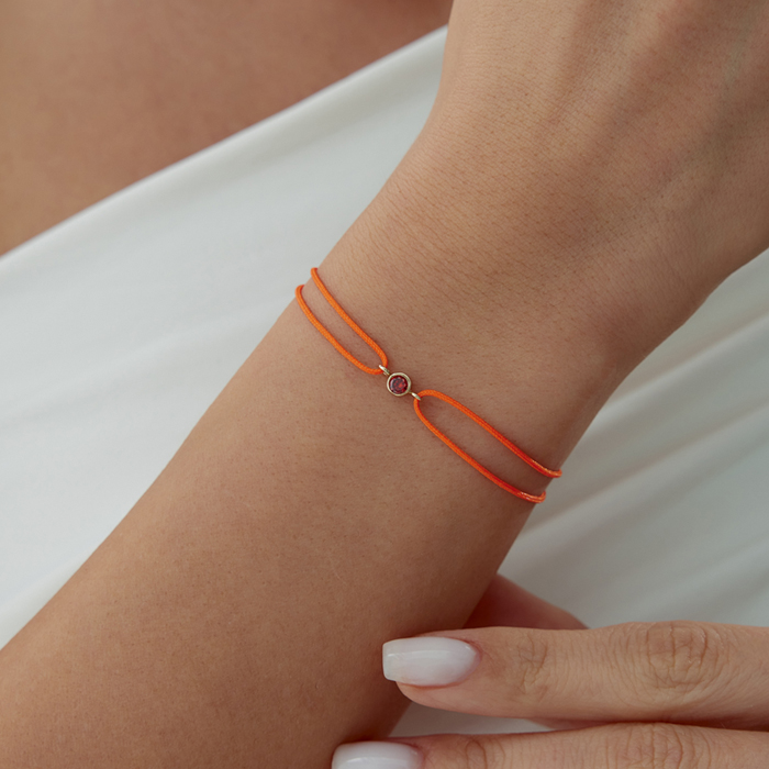 Oğlak Burcu Garnet İpli Bileklik - Simoro (1)