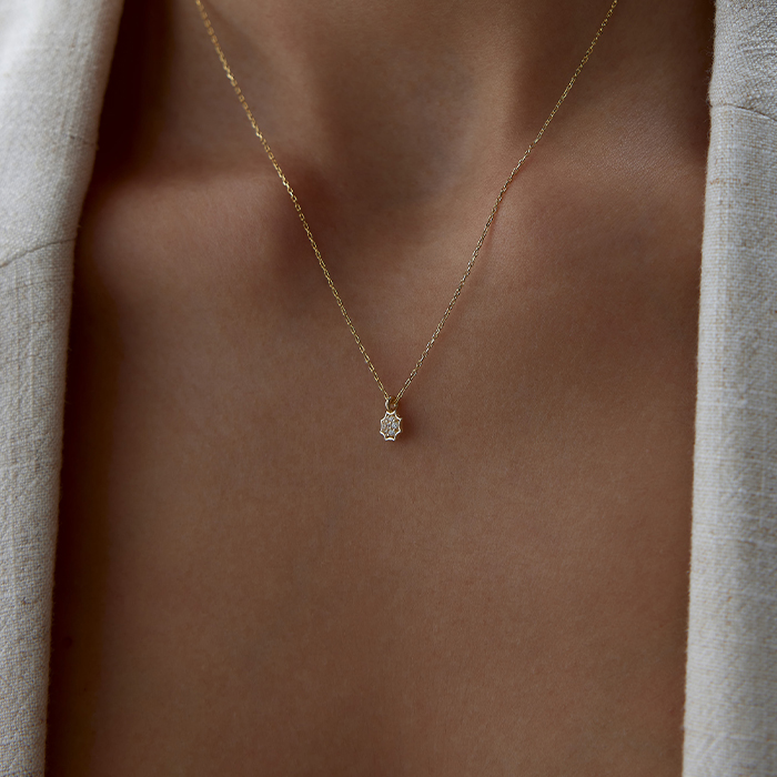 Oktagon Multi Stone Kolye - Alen