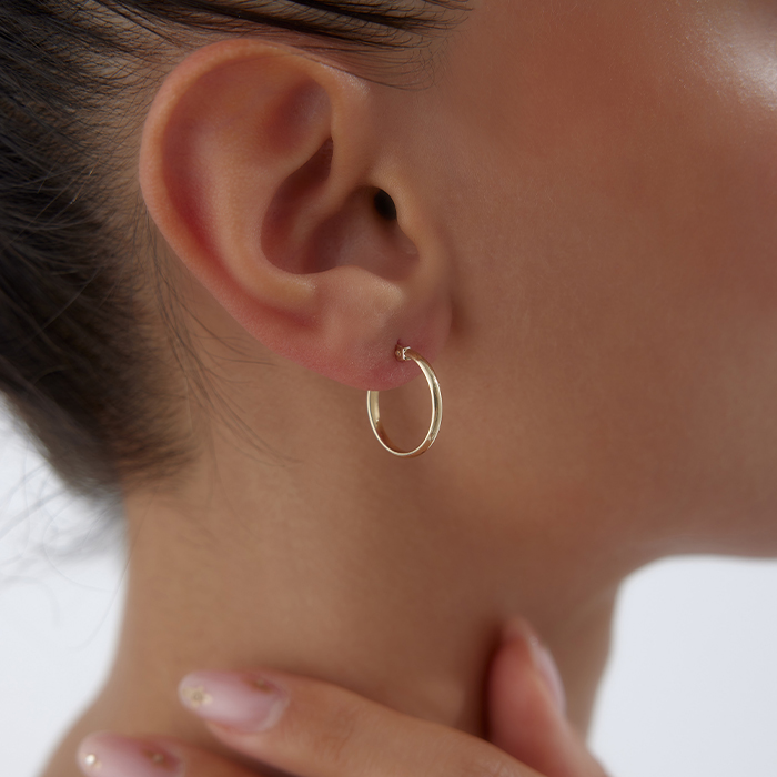 Oluklu Small Halka Küpe - Koçak (1)