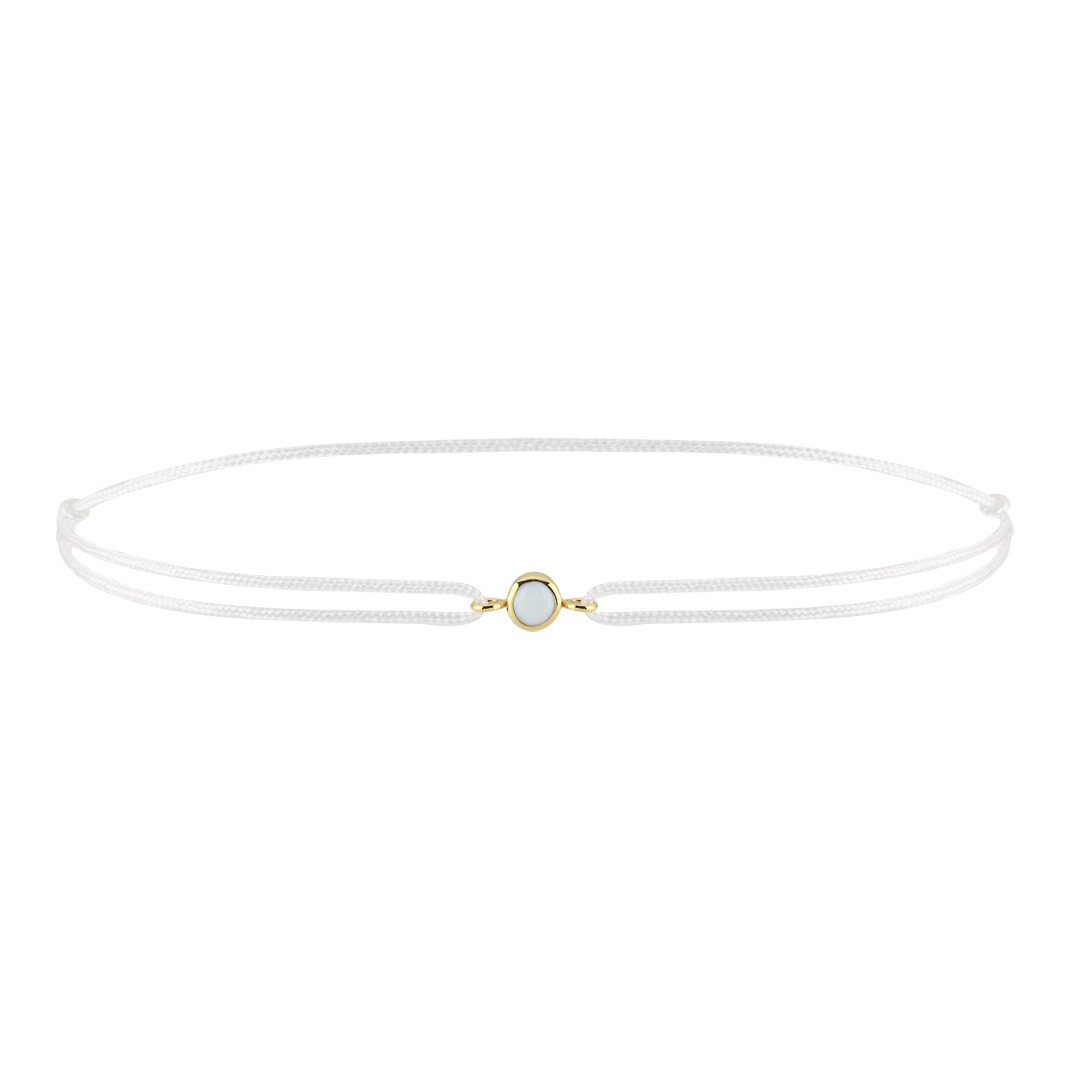 Opal Doğum Taşı İpli Bileklik - 1