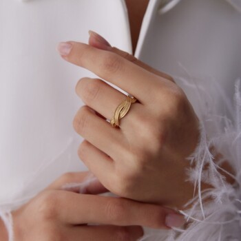 Örgü Trabzon Yüzük - Mg Gold