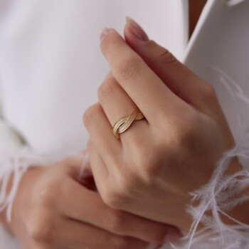 Örgü Trabzon Yüzük - Mg Gold (1)