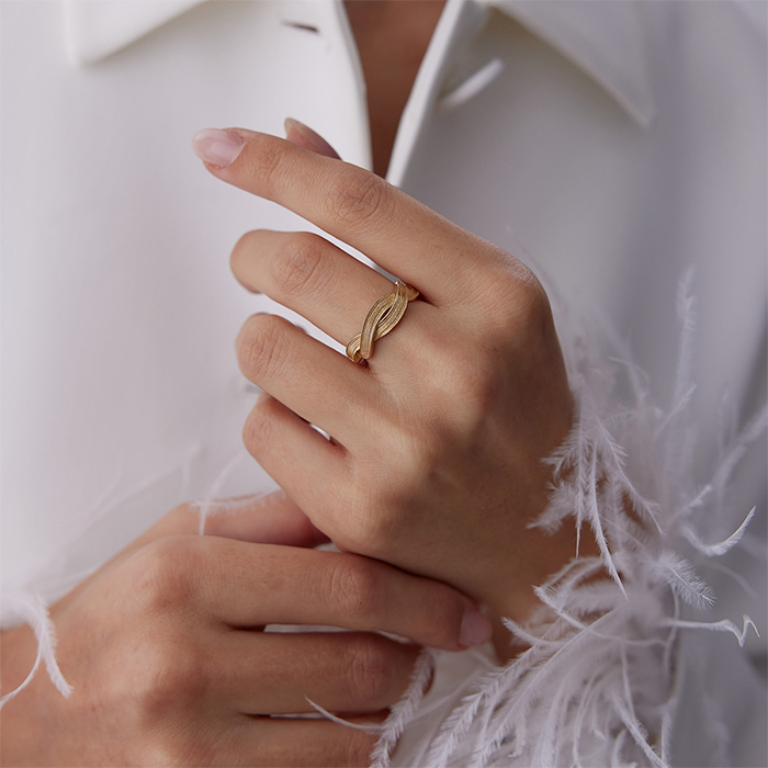 Örgü Trabzon Yüzük - Mg Gold (1)