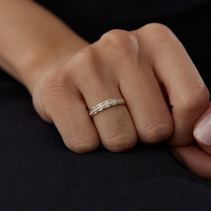 Orle Sıra Taşlı Yüzük - 2