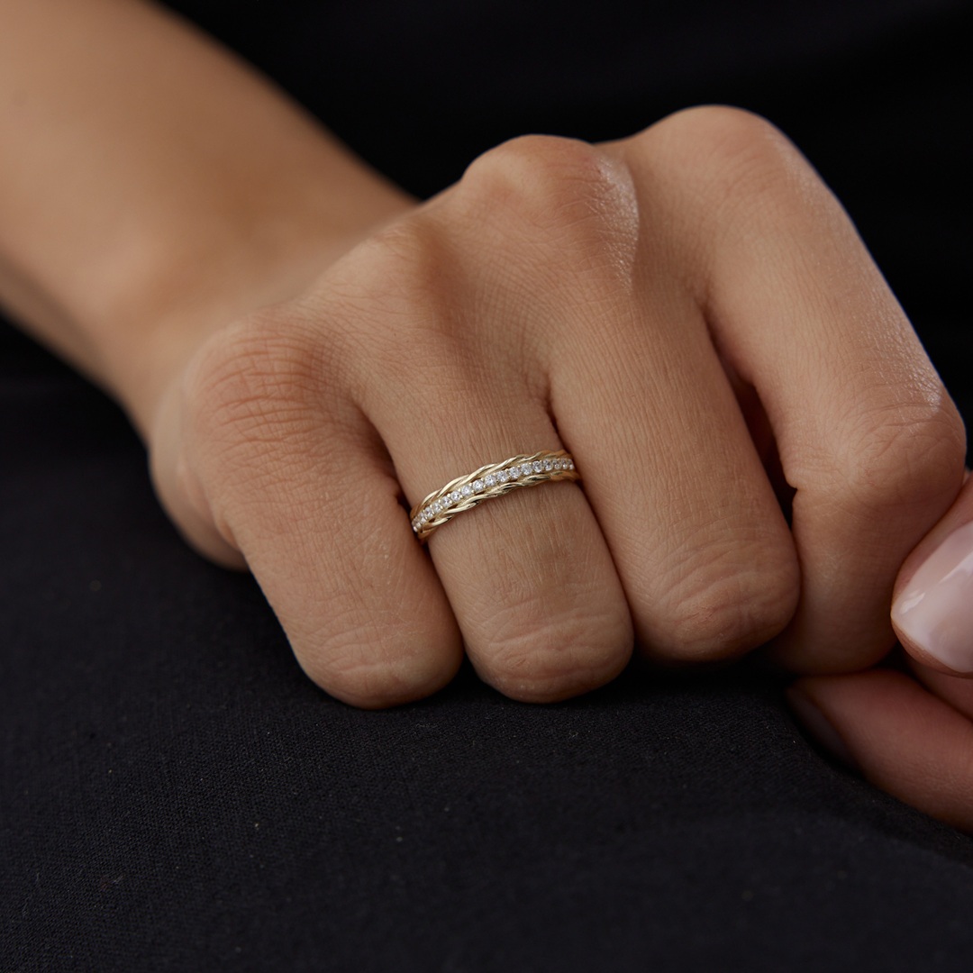 Orle Sıra Taşlı Yüzük - 2