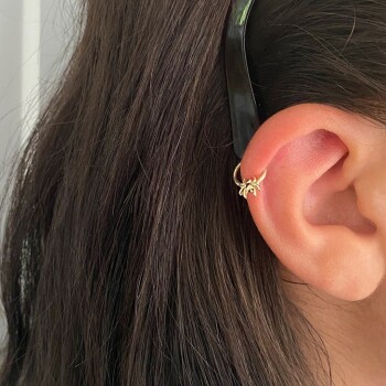 Örümcek Motifli Helix Piercing - 2