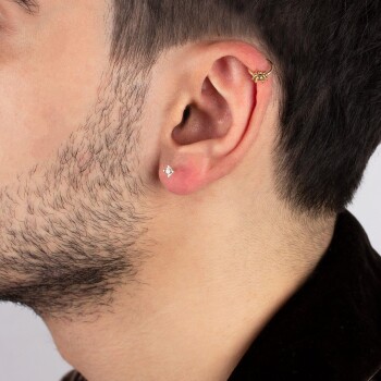 Örümcek Motifli Helix Piercing - 3