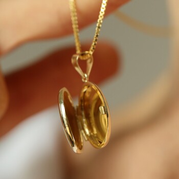 Oval Kapaklı Kolye - Özçelik