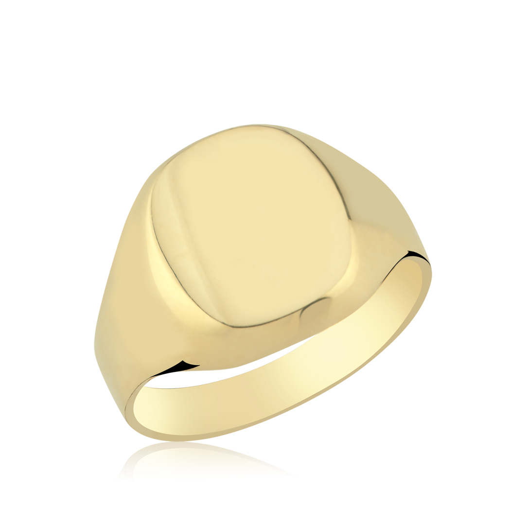 Oval Plaka Erkek Yüzük - 1