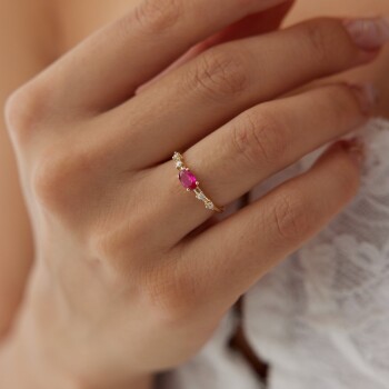 Oval Renkli Taş Yüzük - Ali Altınbas (1)