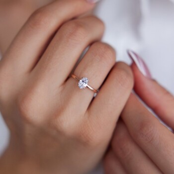 Oval Tektaş Yüzük - VİRA (1)