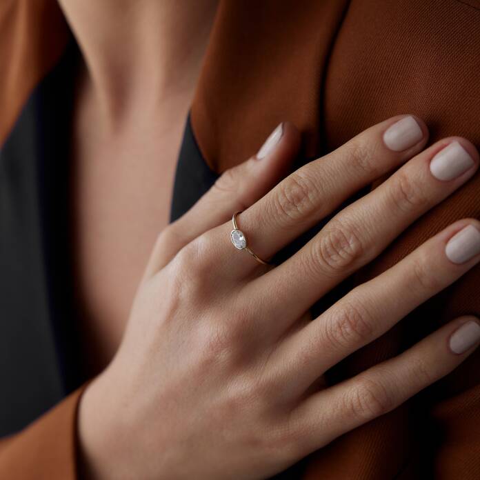 Oval Tektaş Yüzük - 1