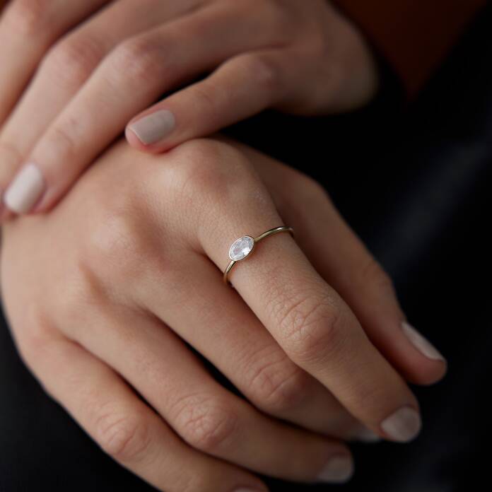 Oval Tektaş Yüzük - 2