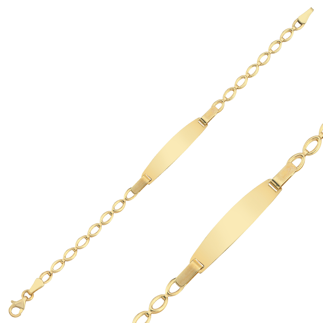 Oval Zincir Bebek Künyesi - 1