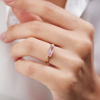 Owen Pembe Baget Yüzük - Rayna