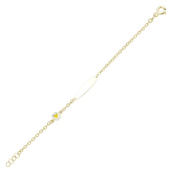 Papatya Geniş Forse Zincir Çocuk Künyesi - Melike