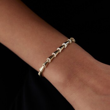 Parça Taşlı Bambu Bileklik - Rayna