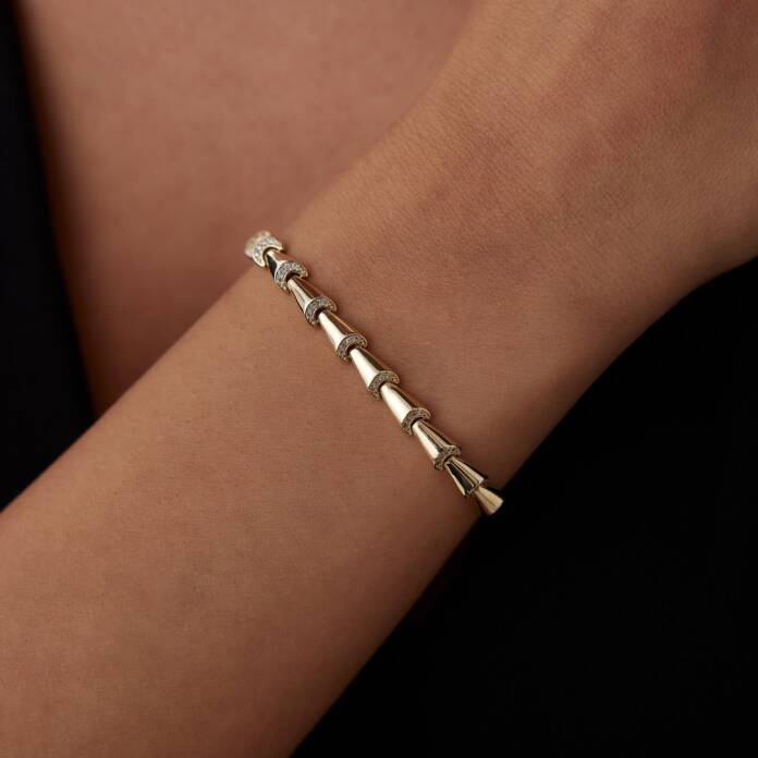 Parça Taşlı Bambu Bileklik - 2