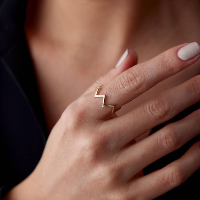 Parça Taşlı Zig Yüzük - 2