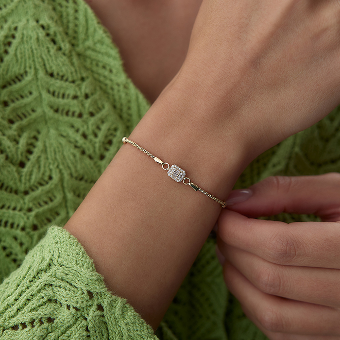 Parçalı Baget Hila Bileklik - Nüans